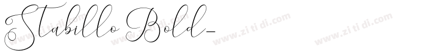 Stabillo Bold字体转换